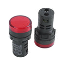 AD16-22D/S 21mm Thread Red LED Plastic Signal Pilot Lamp AC220V 2Pcs A4N2