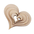 100Pcs Wooden Love Shape Hearts Patches Wooden Heart Embellishments Crafts