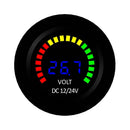 DC  12V 24V  Digital Voltmeter Car Motorcycle Blue Red LED Panel Voltage Meter