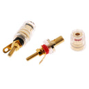 Mini Binding Post 2 Pieces For Speaker Amplifier Terminal 4 Mm Banana Connectors