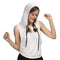 Sports Sleeveless Hooded Yoga Shirt Women Long Tank Tops Back Hollow Out Fi T1S4