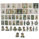 46Pcs Cute Cartoon Style Decorative Stickers Adhesive Stickers Decoration DiaFT