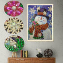 5D Full Drill Snowman DIY Diamond Painting Cross Stitch Art Home Christmas- R4M1