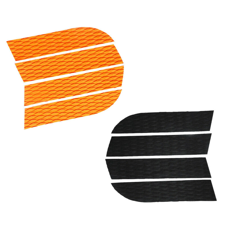 4 Pieces EVA Dog Traction Pad Customizable Deck Grip Mat for   Surf Orange
