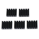5pcs 19*14*6mm Black Slot Aluminium Heatsink High-quality Radia OZ
