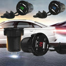 Dual USB Motorcycle Car LED Charger Socket Voltage Voltmeter Panel 12V 3.1A