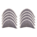 Pack of 5 Pairs Detachable Shoulder Pad Sew-In Gray Cotton Garment Shoulder