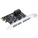 PCI E  to USB 3.0 Controller Adapter Expansion Card, 4.72x2.64inch