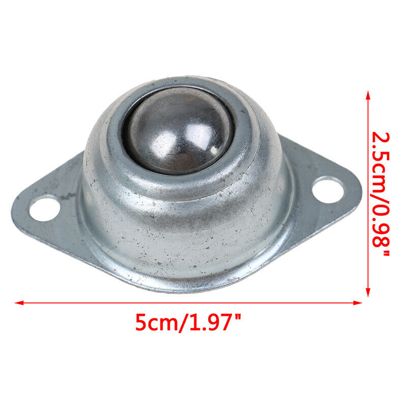 Roller Ball Transfer Bearing Universal Caster Screw Mounted Round Bull Whe_JCSE