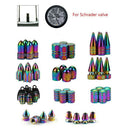 4pcs Metal Schrader Tire Valve Caps Bike Motorcycle Dust Cover Grenade