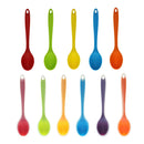 3 Colors Dinner Table Soup Spoon Silicone Tablespoon Flatware