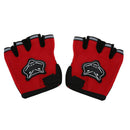 Pair Men's Motorcycle Motorbike Racing Bike Fingerless Gloves Red S9A8