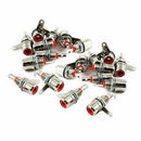 10Pcs A Sell Nickel Plated Small Lotus Seat RCA Female Audio Socket Lotus S G0H0