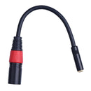 0.2Mx3.5mm Male XLR Female Stereo Plug Audio Adapter Cable for 1/8 Inch TRS