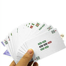 144Pcs/Set Mah Jong Paper Mahjong Chinese Playing Cards Game With 2Pcs Dice