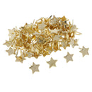 100 Pieces Star Head Metal Brads Paper Fasteners Scrapbooking Embellishment for