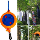Portable Outdoor Camping Windproof Travel Elastic Adjustable Clothesline P6X0