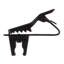 Microphone Tie Clip Collar Clip Holder 5mm for Meeting Interview Black