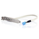 9Pin Motherboard Female Header to Dual USB 2.0 Adapter Cable for Desktop PC A