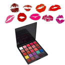 Beauty Glazed Eyeshadow Lipstick Palette 25 Color Eye Shimmer Shadows Water Q8C3