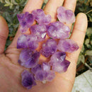 HOT Purple Natural Amethyst Skeletal Quartz Point Crystal Healing Cluster S B0W6