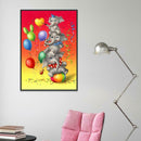 5D DIY Full Drill Diamond Painting Elephant Cross Stitch Embroidery Mosaic