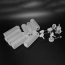 8X Clear White Plastic Squeeze Sauce Ketchup Cruet Oil Bottles 8oZ