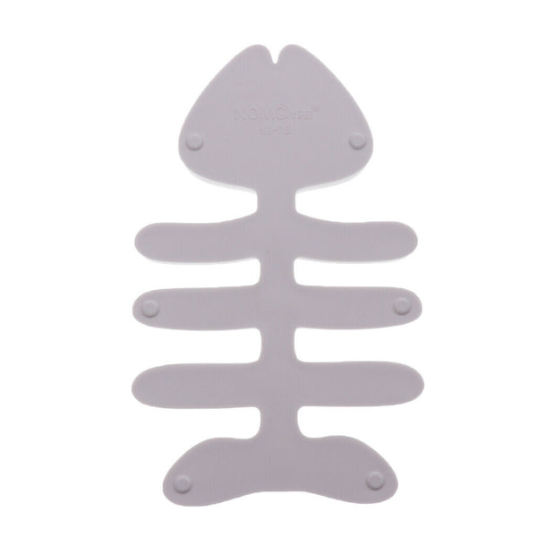 Plastic Reptile Gecko Vivarium Mealworm Feeding Food Dish Bowl Fishbone L