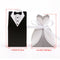 100pcs Bride and Groom Dress Candy Box Tuxedo Ribbon Party Wedding Favors IEM