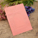 Merry Christmas DIY Scrapbooking Plastic Embossing Template Folder Stencil
