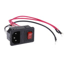 10A 220V/110V Inlet Module Plug Fuse Switch Male Power Socket