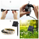 5M 16.4ft Waterproof RGB Solar Powered LED Rope Tube Light Outdoor Garden Lamps