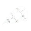 1X Face Eyebrow Lip Tattoo Measure Stencil Tool Reusable Eyebrow Guide Rule- OZ