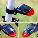 1Pc Solar Power LED Bicycle Night Cycling Safety Warning Lamp Bike Accessori Hn
