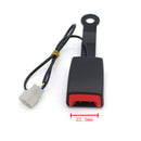 Car Front Seat Belt Lock Buckle Socket Plug Connector w/ Warning Cable Accessory