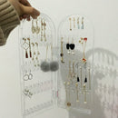 Clear Acrylic Earrings Necklace Jewelry Display Rack Stand Organizer Hold JUH