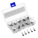 100pcs Fishing Top Rings DIY Pole Repair Kit Line Guides Eyes 0.9mm/ 1.0mm/