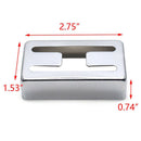 2pcs Metal Humbucker Pickup Covers Lid H-shaped LP Electric Guitar Parts