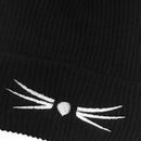 Women Devil Horns Cat Ear Winter Beanie Crochet Braided Ski Cap Wool QA Kni J5M5