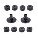 8PCS 25mm felt washer + 2PCS cymbal sleeves replacement for shelf drum kit 3C
