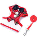 Dog Vest Pet Dog Harness Leash Set for Small Medium Dogs Bow Tie Formal Dre