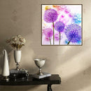 Full Dandelion DIY 5D Diamond Painting Embroidery Cross Stitch Crafts Purple