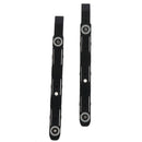 2pcs New Black Chassis Hard Drive Mounting Plastic Rails for JClj
