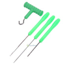 4 in 1 Combo Set Carp Fishing Rigging Bait Needle Kit Tool Drill Tackle Green