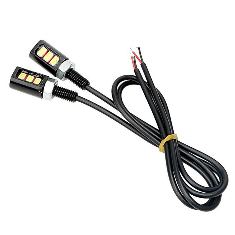 2pcs Screw Bolt 5630SMD 3LED Lights for Car Motorcycle Number License Plate Lamp