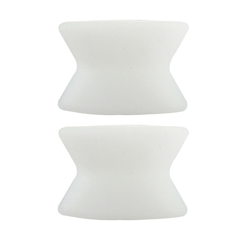 2 PCS Silicone Gel Toe Separator Spacer Straightener Relief Foot Bunion Pain New