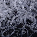 500pcs Clear Ponytail Holder Elastic Rubber Band Hair Ties Ropes Rings A Gw