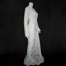 Maternity Photography Props Maxi Maternity Gown V-neck Lace Dresses Pregnan N4C2