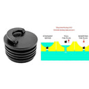 Kayak Canoe Marine Replacement Accessory Rubber Black Kayak Scupper Plugs, Easy