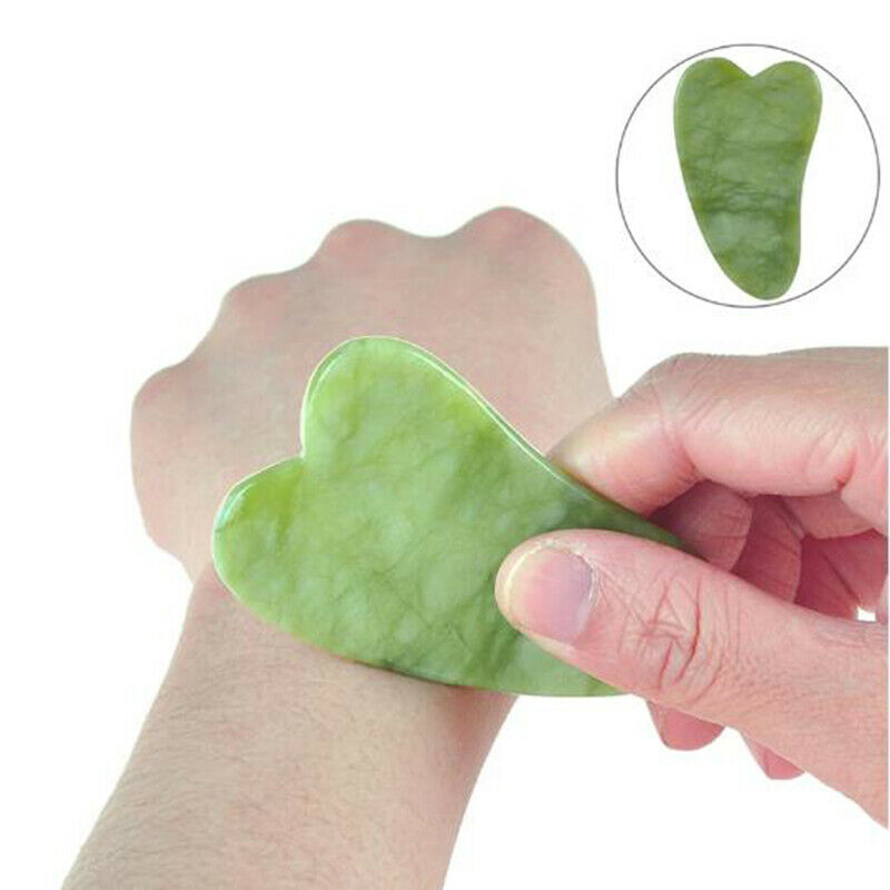 1PC Guasha Jade Board Scraper Tool SPA Salon Body Massager Health Care Too Ew